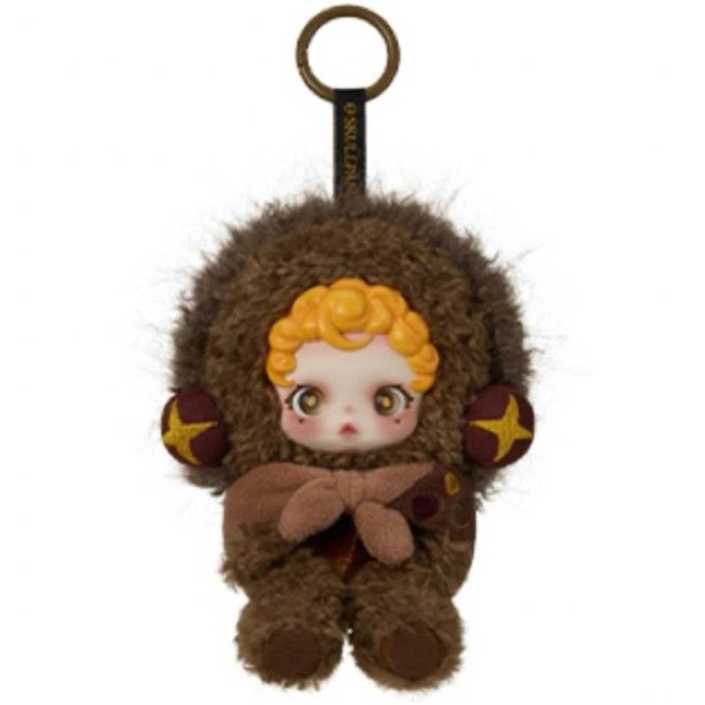 POP MART You Found Me! Skull Panda Plush Doll Pendant Confirmed Sneaky Chestnut